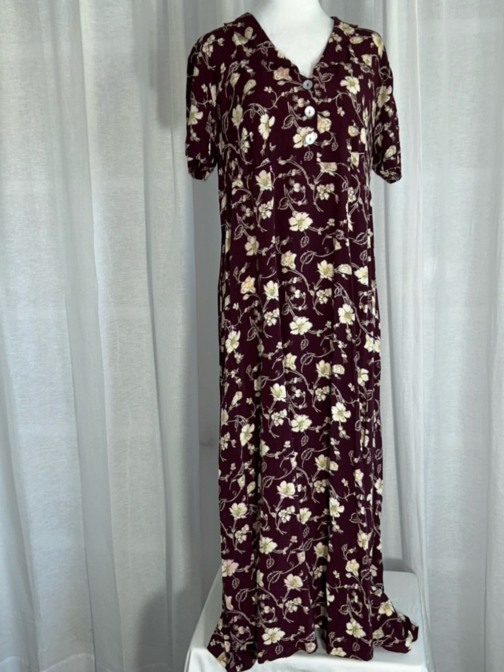 #Vintage | #90s | Compagnie Internationale Express | Floral Maxi Dress